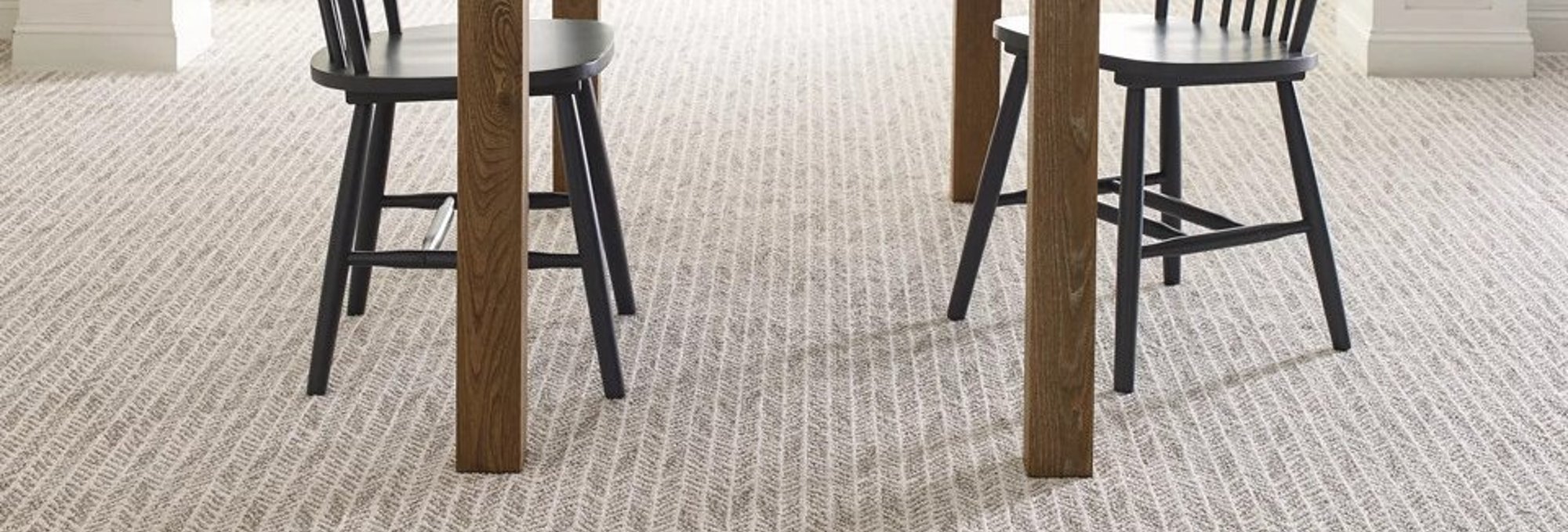 Dining area with carpet - Lacey's The Carpetmaster in VT