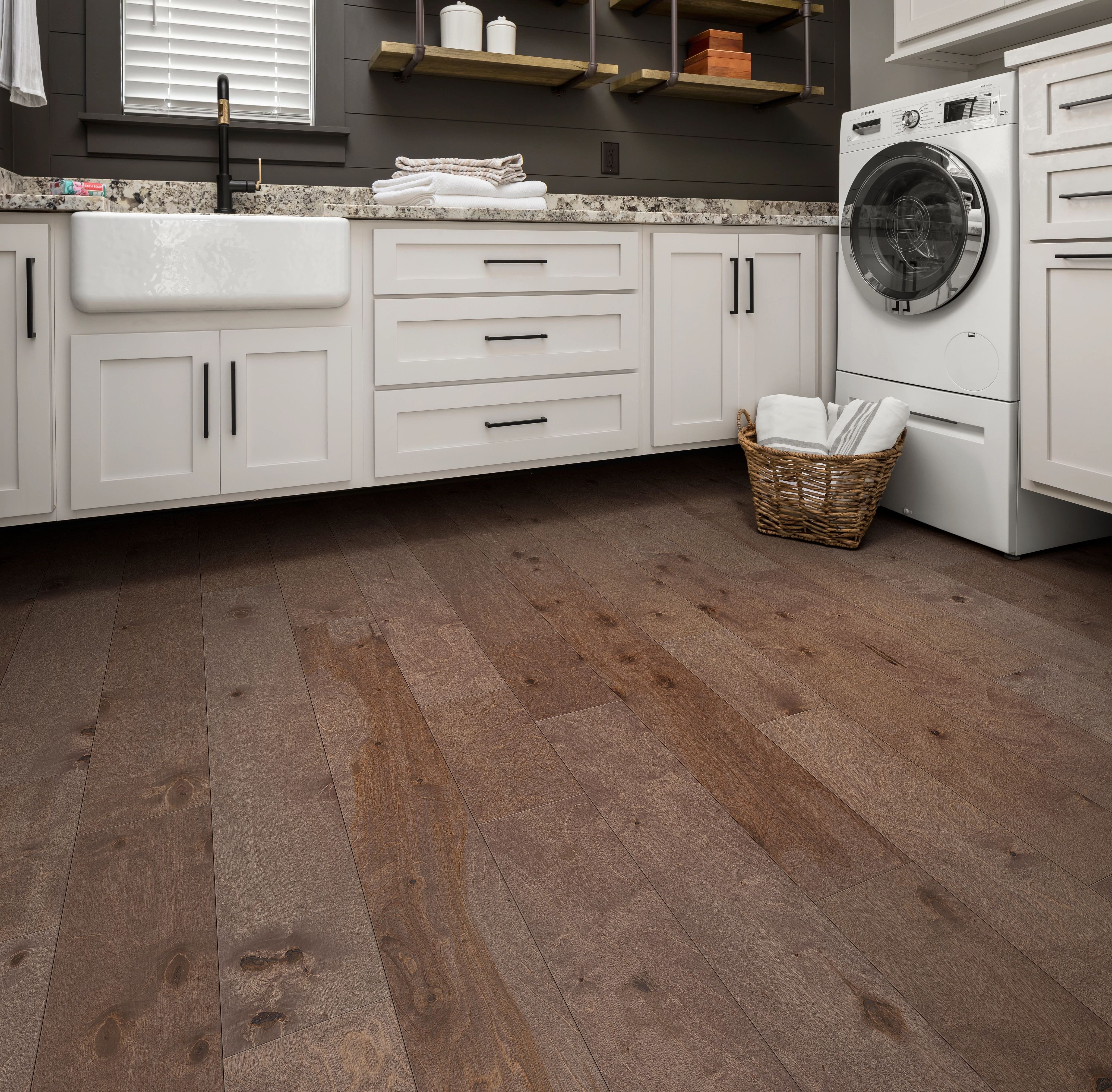 Laundry room with hard floor - Lacey's The Carpetmaster in VT